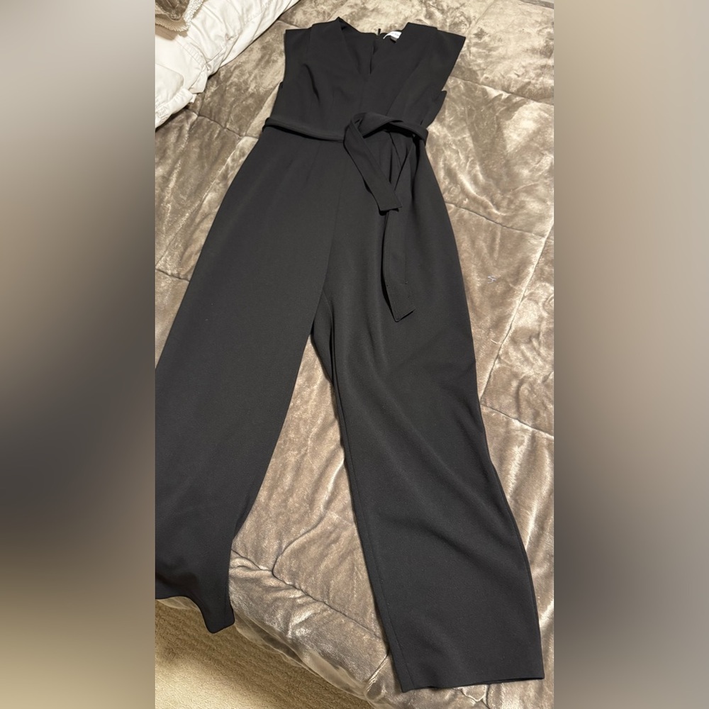 Calvin Klein Black Wide Leg Jumpsuit